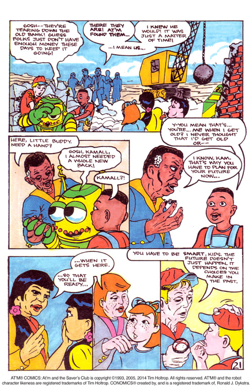 Preview a page of AT'M® Comics- At'm and the Saver's Club #1