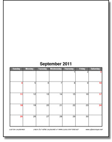 Custom Calendar-formal