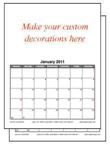Custom Calendar-formal & fun styles