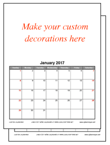 Custom Calendar-formal & fun styles