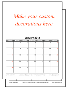 Custom Calendar-formal & fun styles