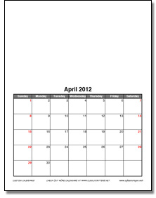 Custom Calendar-formal