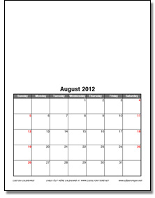Custom Calendar-formal