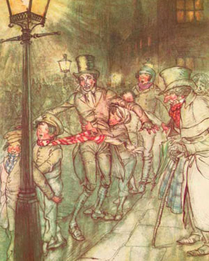 Illustration by Arthur Rackham - from the Charles Dickens classic, A Christmas Carol