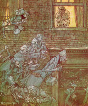 Illustration by Arthur Rackham - from the Charles Dickens classic, A Christmas Carol