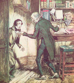 Illustration by Arthur Rackham - from the Charles Dickens classic, A Christmas Carol