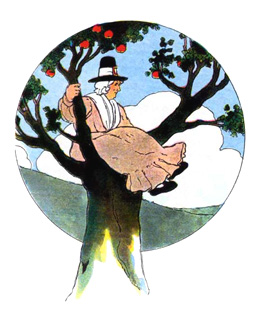 Illustration for the nursery rhyme, Oh, Dear!, by Blanche Fisher Wright - from The Real Mother Goose